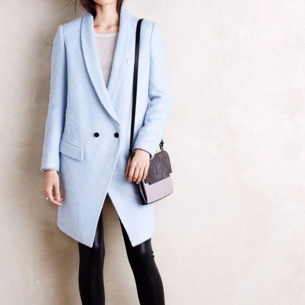 Anthropologie Boucle Tuxedo Coat by Theonne Size M - Picture 1 of 8